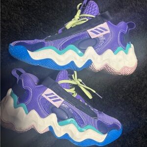 Men Purple and Blue Sneakers